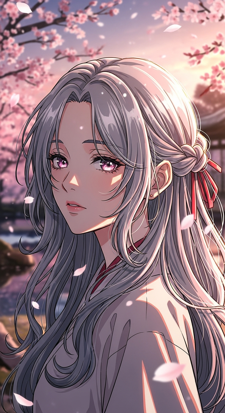 Anime character portrait