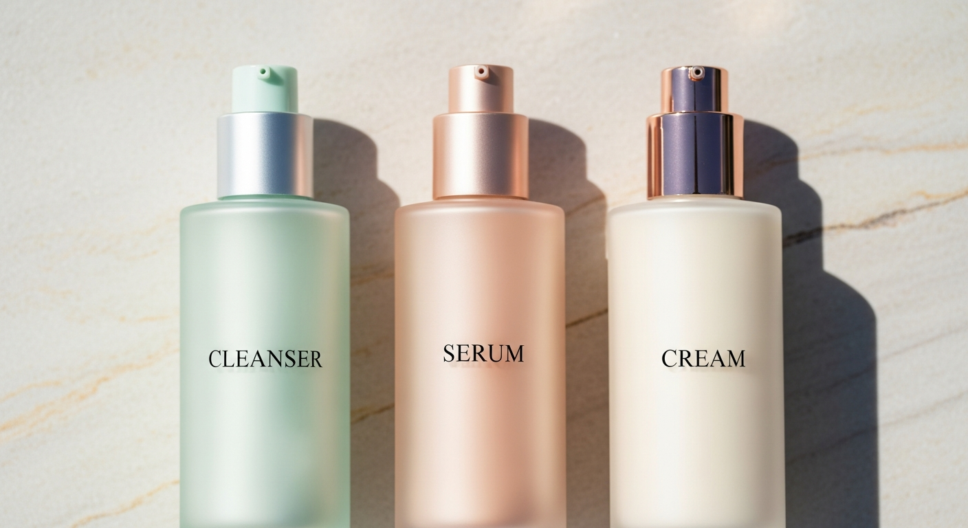 Skincare labels lineup